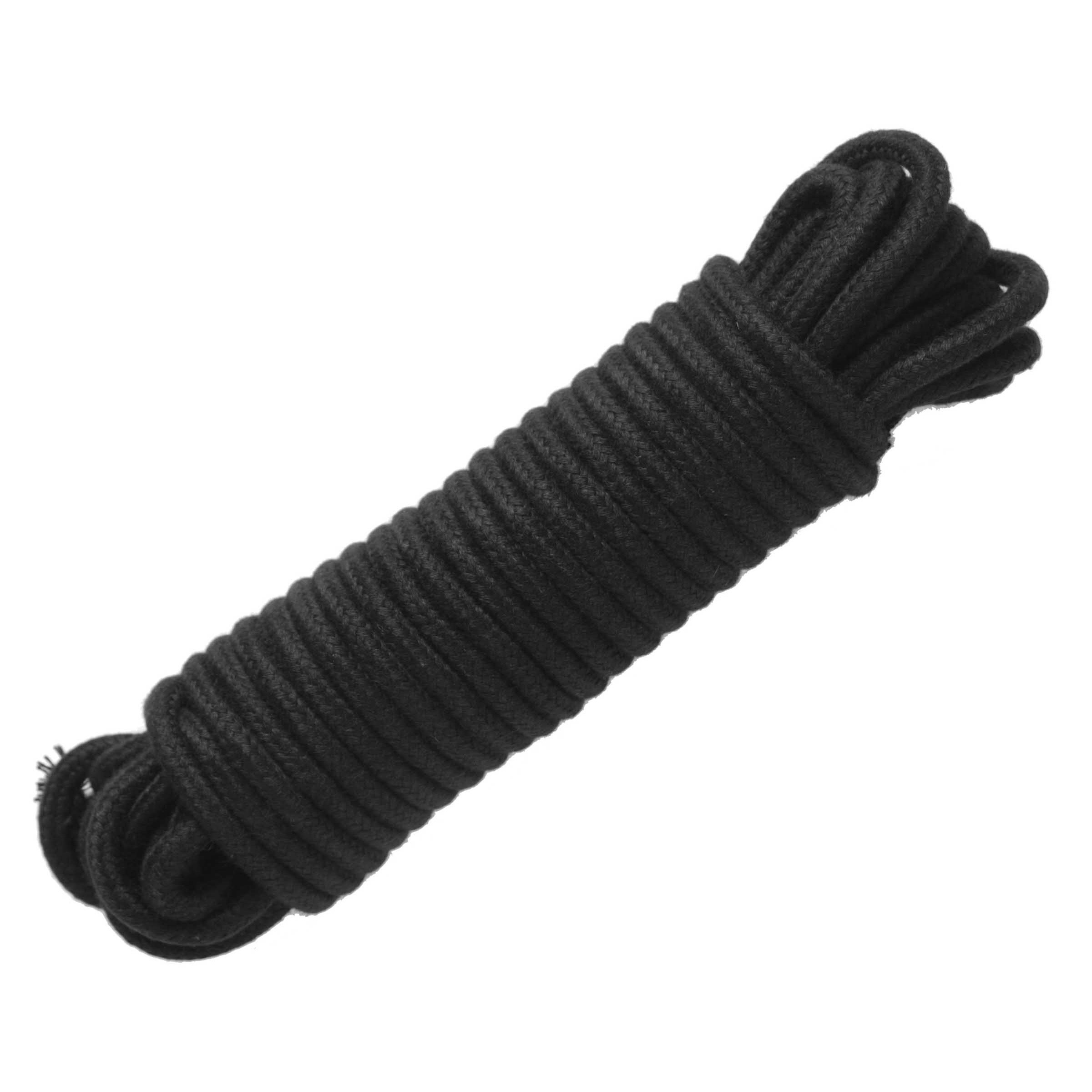32 Foot Cotton Bondage Rope – Black