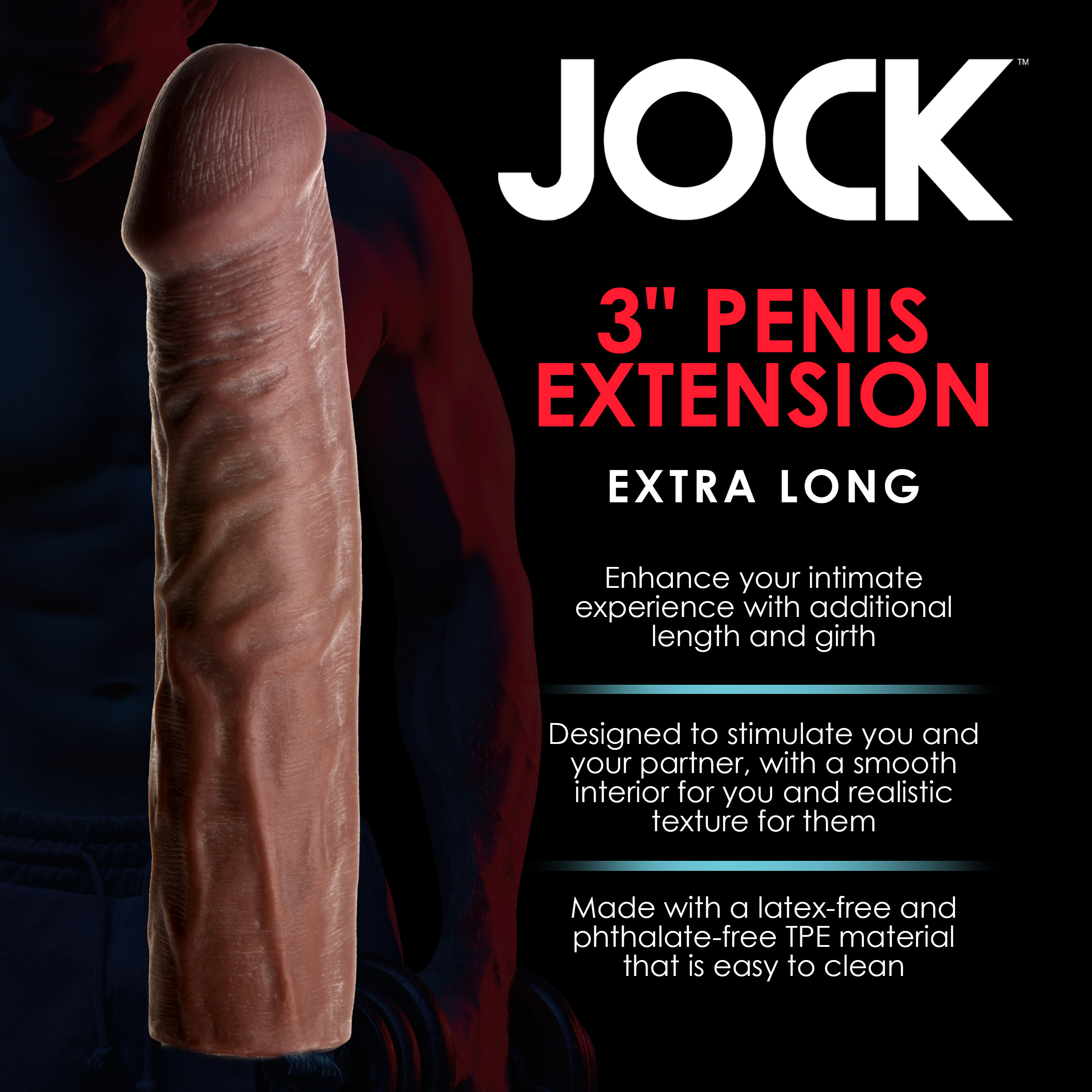 Extra Long 3 Inch Penis Extension – Dark