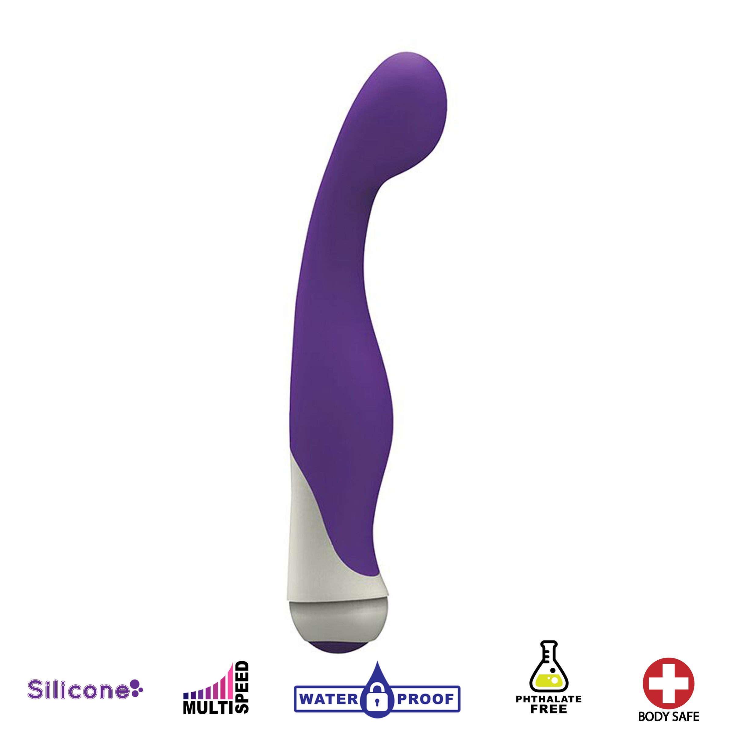 Blair 7 Speed Silicone G-Spot Vibrator- Purple