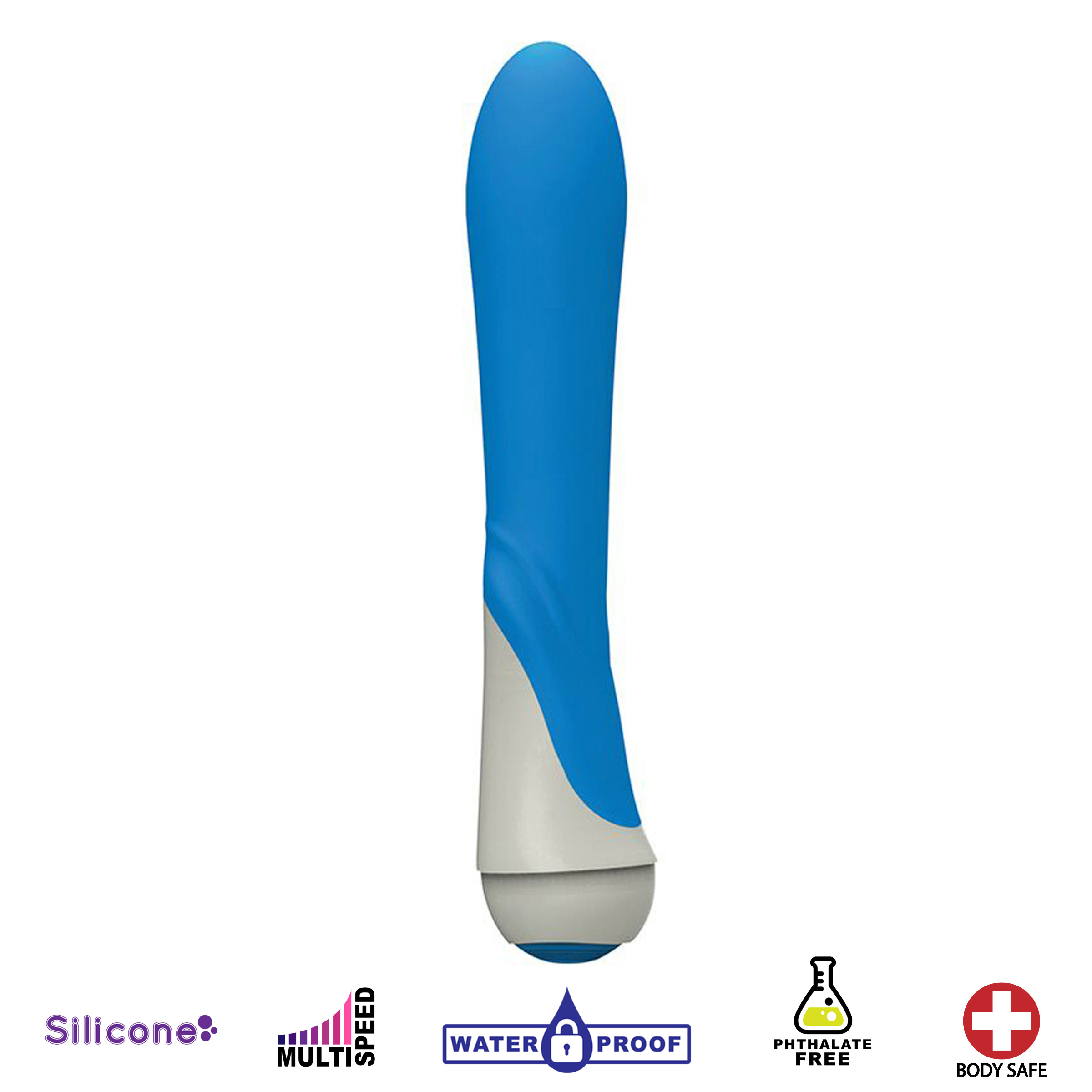 Vanessa 7 Function Silicone Vibe- Blue