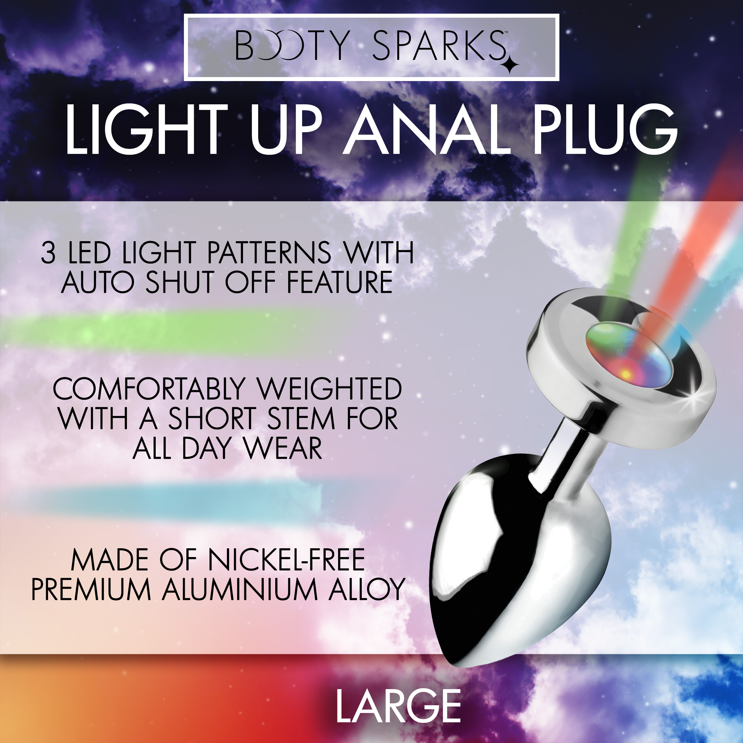 Light Up Anal Plug – Large