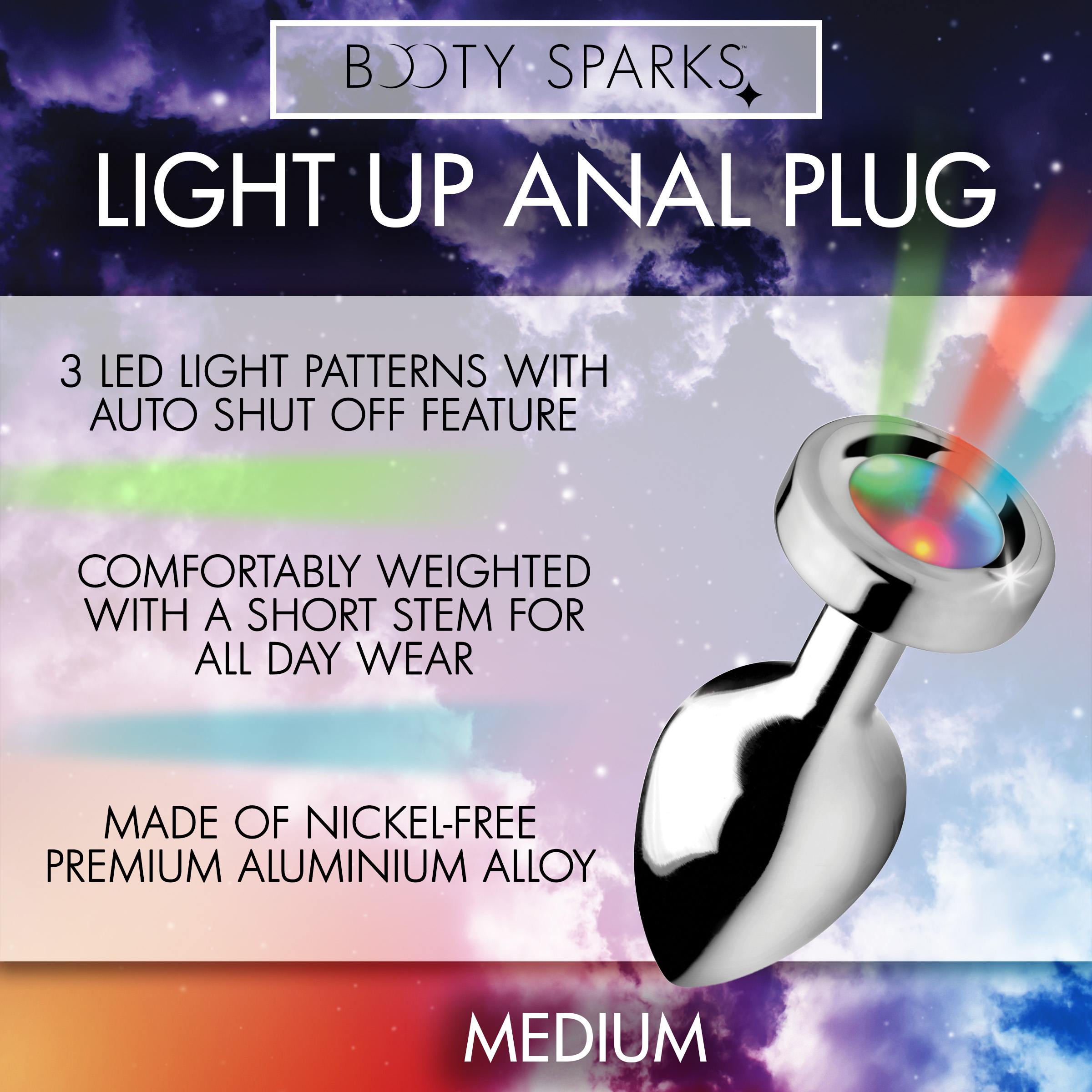 Light Up Anal Plug – Medium