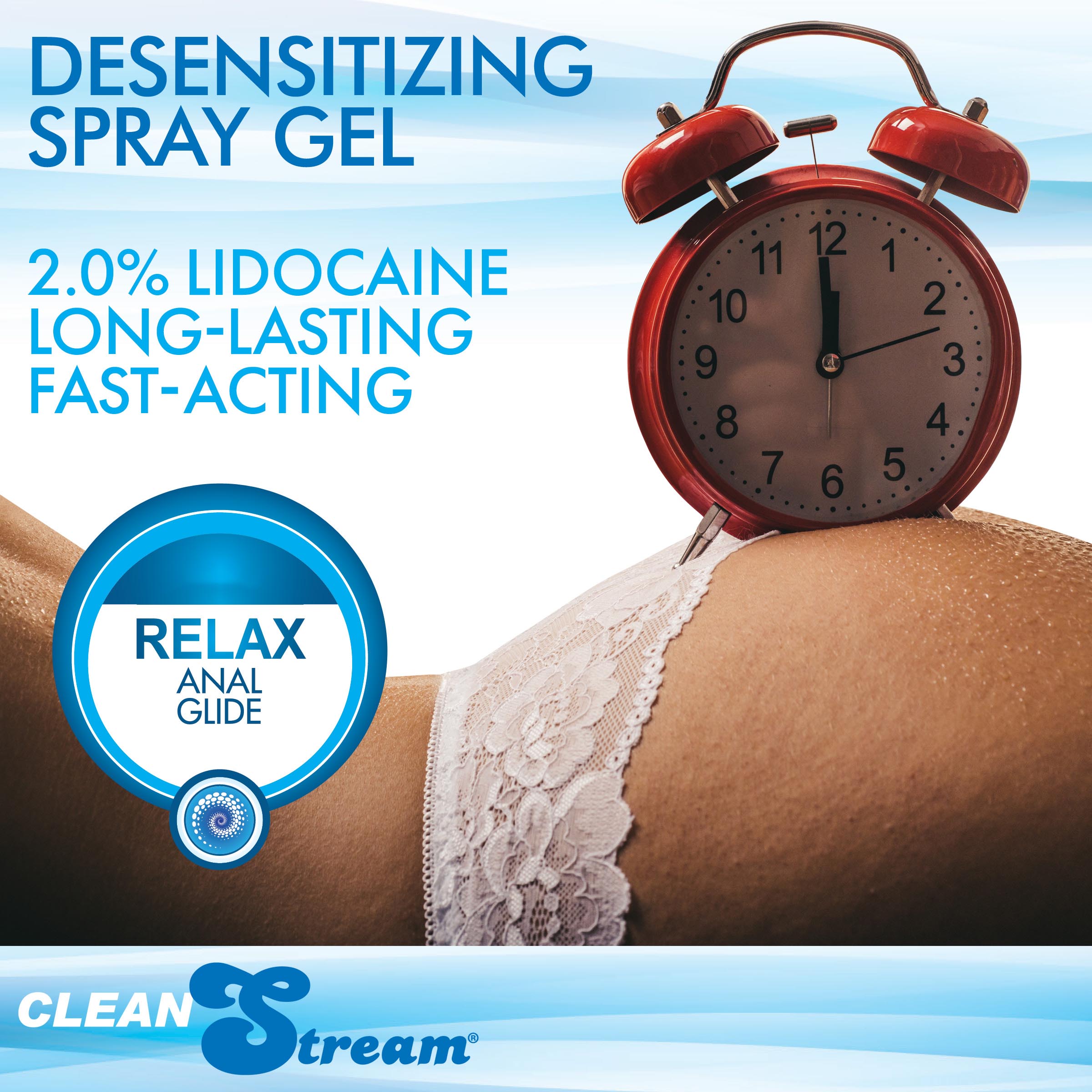 CleanStream Relax Desensitizing Anal Lube with Injector Kit – 4 oz