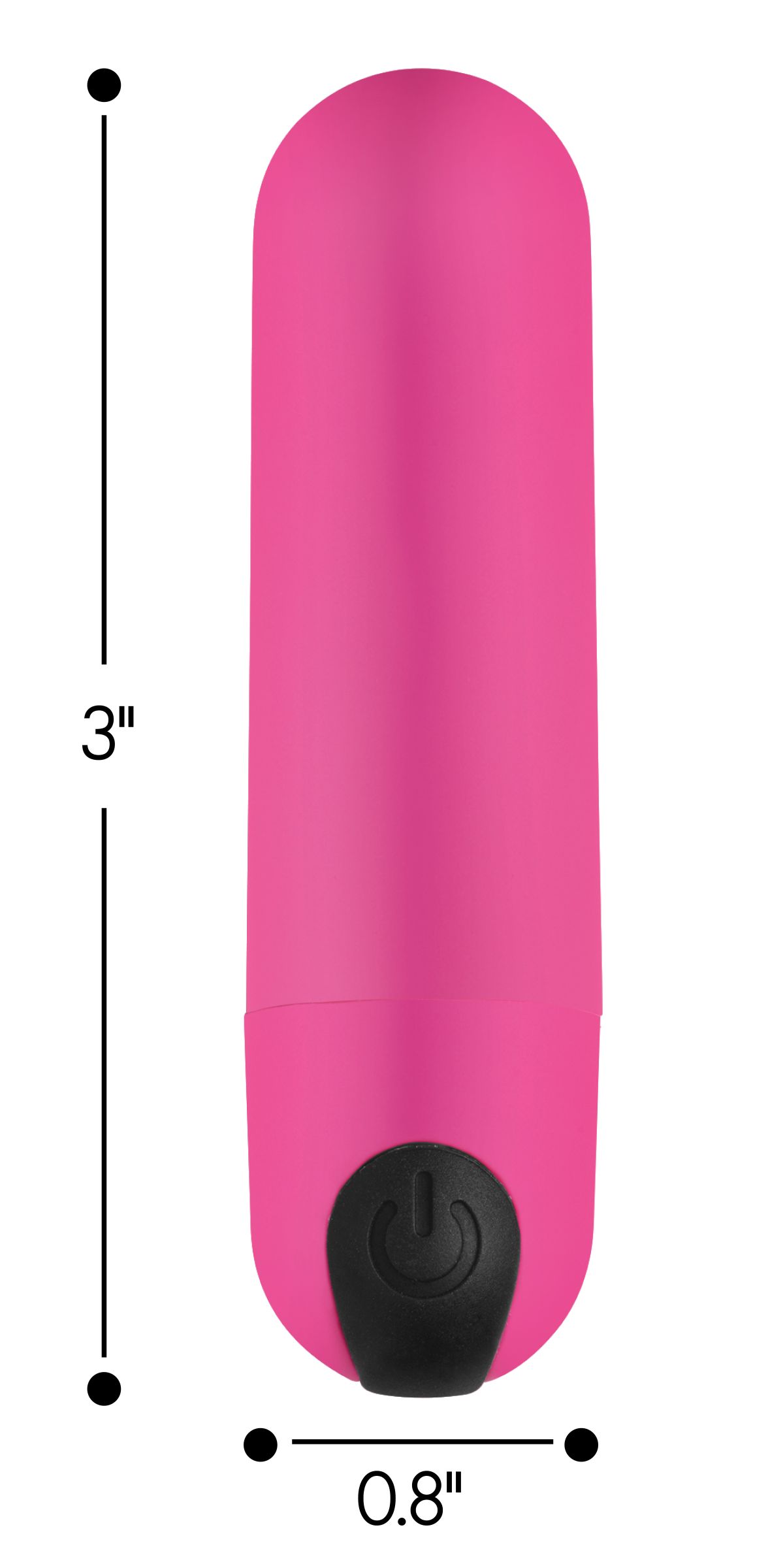 Vibrating Bullet with Remote Control – Pink