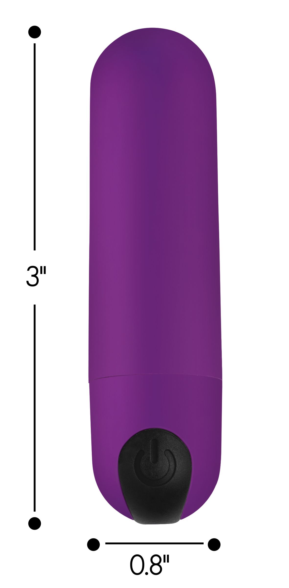 Vibrating Bullet with Remote Control – Purple