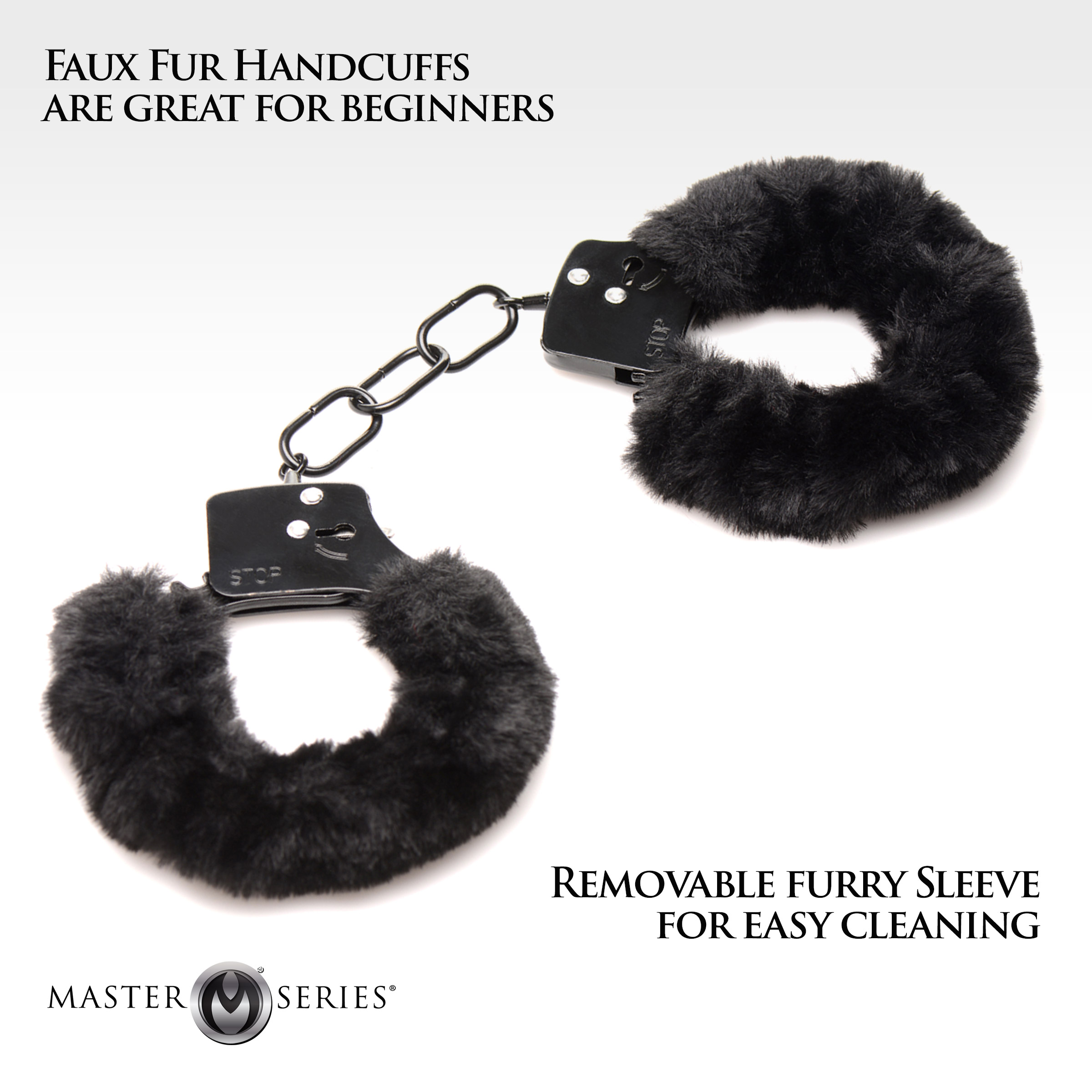 Cuffed In Fur Furry Handcuffs – Black