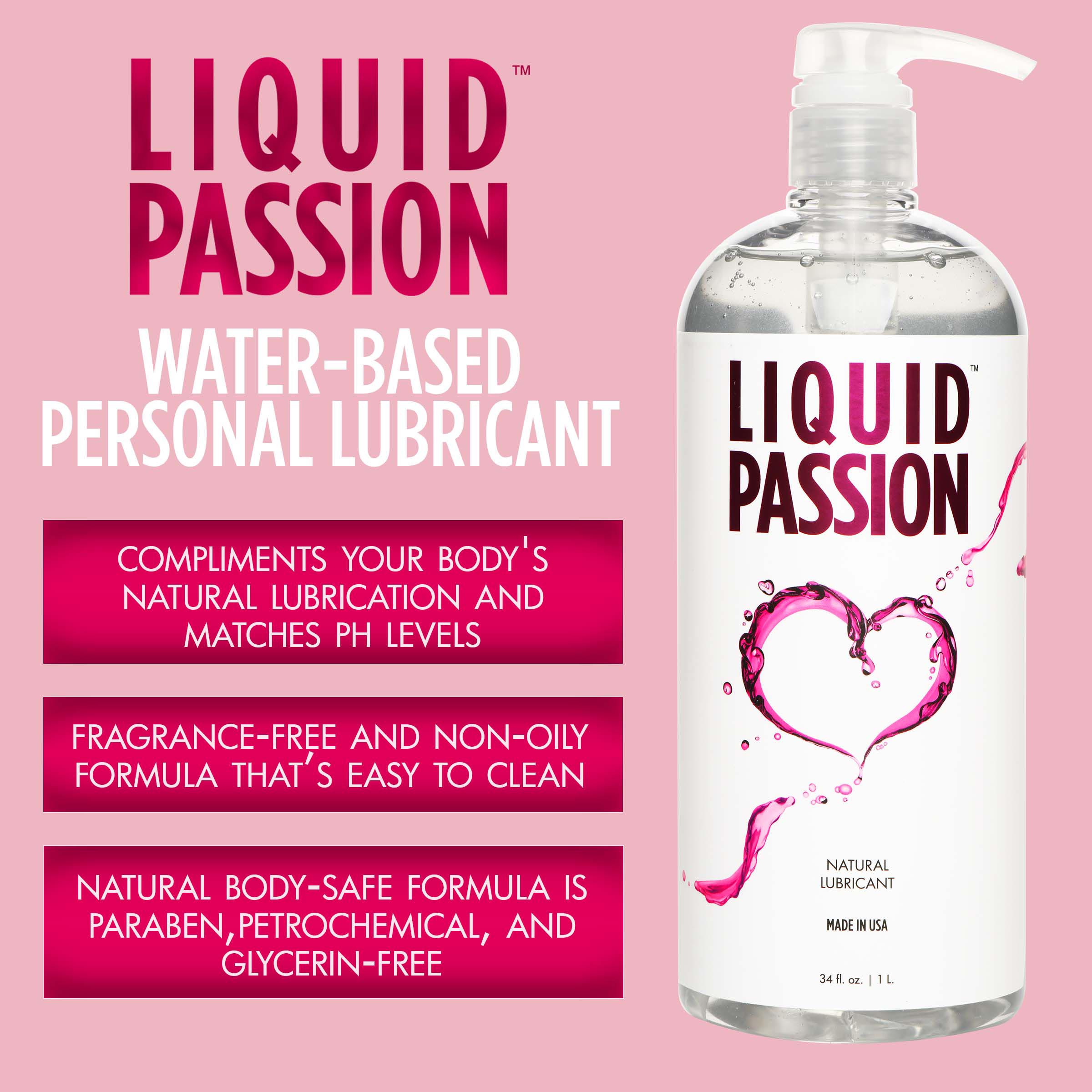Liquid Passion Natural Lubricant – 34oz